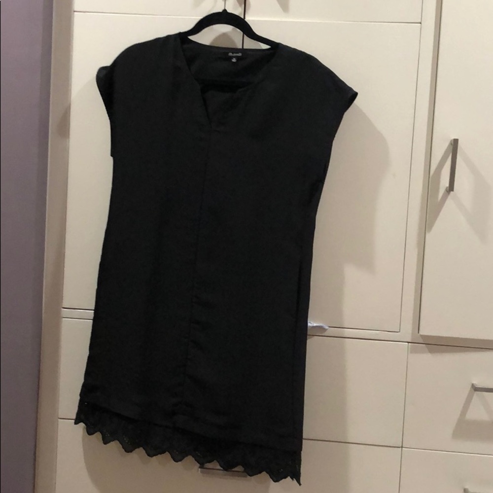 Madewell black dress (shirt dress)